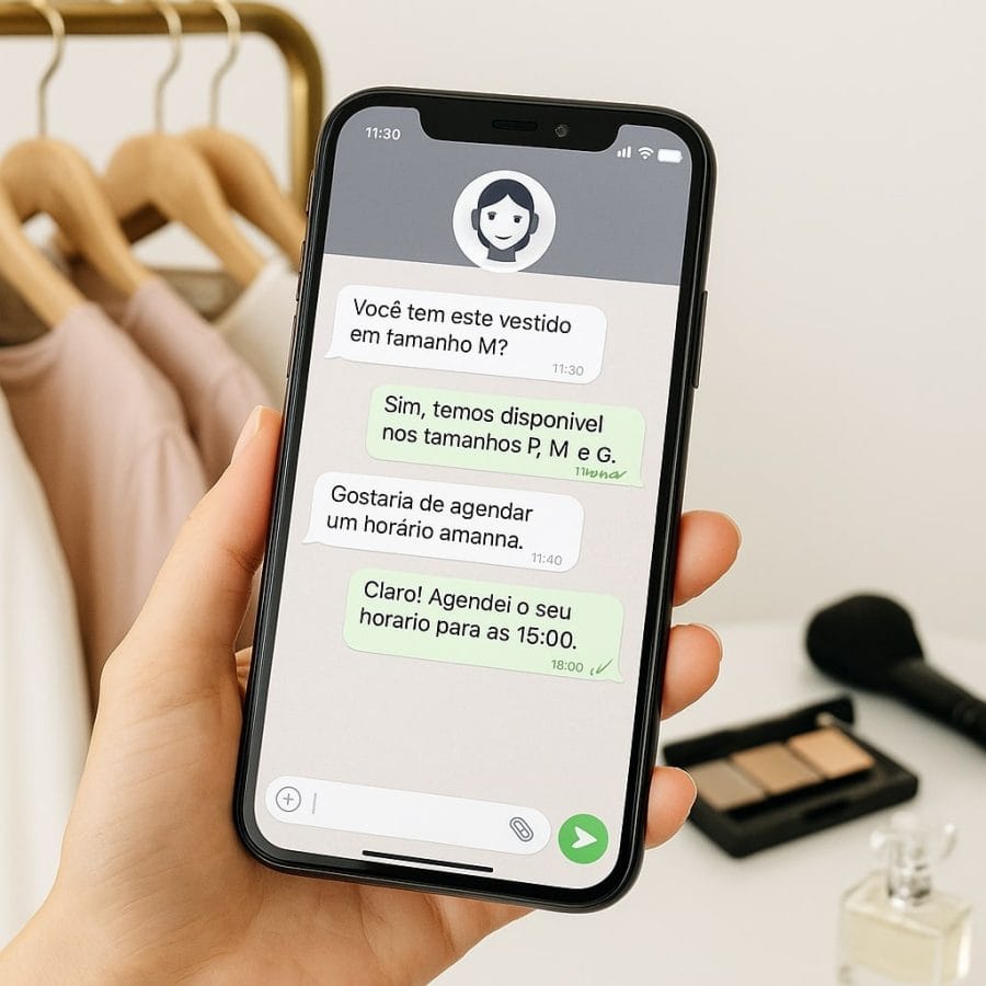 Agente de IA para Empresas de moda e beleza