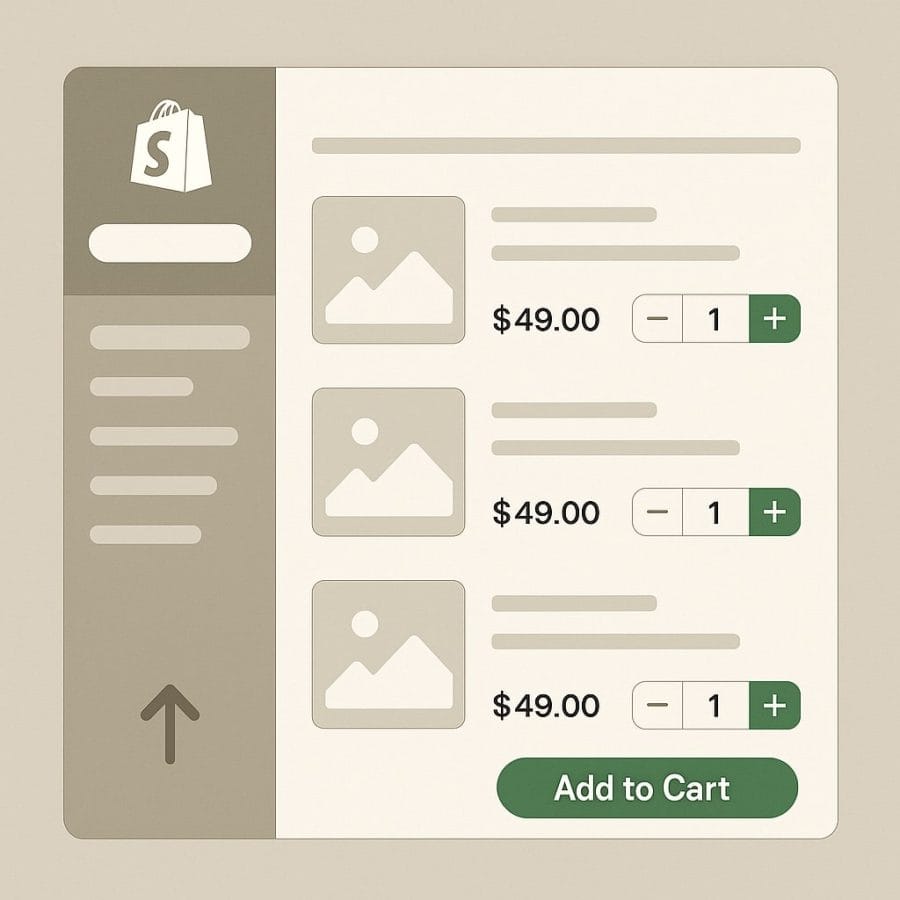 Aprimoramento de Catálogo em Shopify com Integração Externa e UX Otimizado