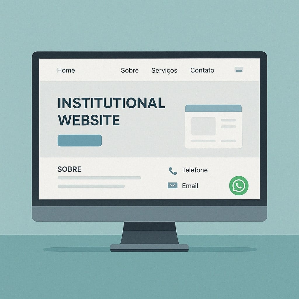 Criação de Site Institucional Estático com Design Moderno e Minimalista